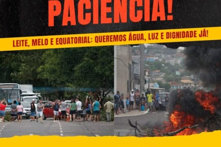 Leite, Melo e Equatorial: Queremos Água, Luz e Dignidade Já