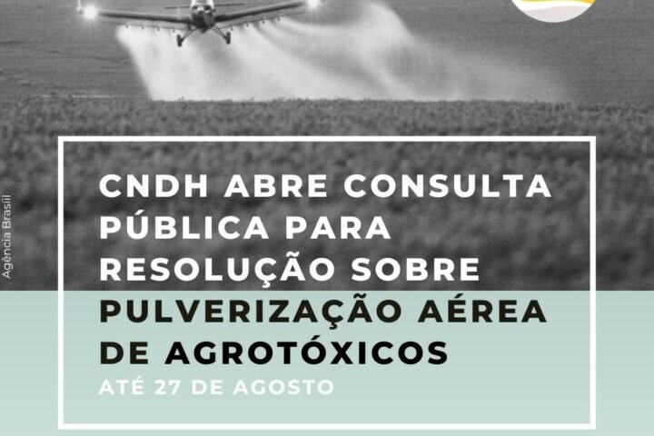 Aberta Consulta Pública sobre casos de pulverização de agrotóxicos por aeronaves