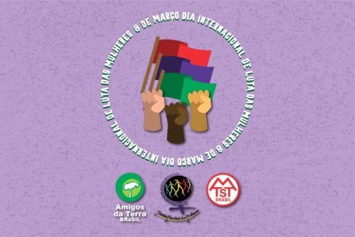 Dia 8 de março é dia de luta. Hoje, a luta é pela vida, por vacina e por Fora Bolsonaro!