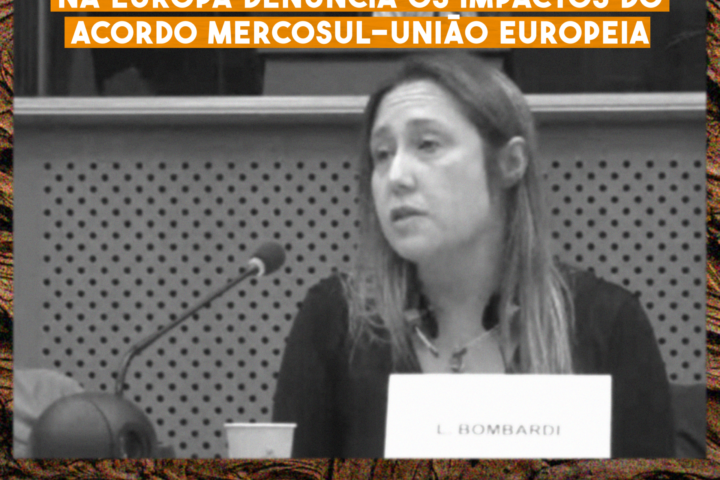 Jornada na Europa denuncia impactos do Acordo Mercosul-UE: Larissa Bombardi no Parlamento Europeu